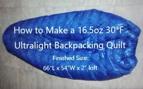 It's insulated with 700 fill power down and you can usually buy them on amazon for under $40. Myog Ultralight Down Backpacking Quilt Wilderness Quilter