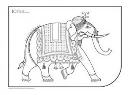 Indian Elephant Colouring In Picture 2 Ichild Elephant Colour Elephant Coloring Page Indian Elephant