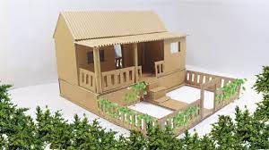 Awesome House Diy From Cardboard House Project Cardboard House Diy House Projects Model Homes