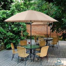 Keep the tilt umbrella stable by gripping it with both hands when switching the angle. Phi Villa 10ft Outdoor Patio Umbrella 16 Fiberglass Ribs With Push Button Tilt Crank Market Umbrella For Garden Terrace Pool On Sale Overstock 31058348
