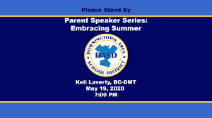 Parent Speaker Series: Embracing Summer - YouTube