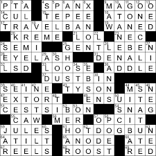 La Times Crossword 18 Feb 19 Monday Laxcrossword Com