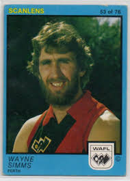 1982 AFL WAFL SCANLENS FOOTBALL CARD