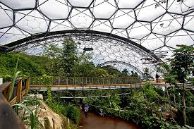 Click 'back' on your browser after viewing to. Photo Canopy Walkway In Rainforest Biome At Eden Project Rainforest Biome Eden Project Eco Village Community