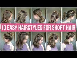 Low bun hairstyles with short hair for school is an elegant hairdo suitable even for your prom. 10 Easy Hairstyles For Short Hair Quick And Simple Hairstyles For School Youtube