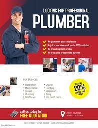 Pembroke park, fl 33021 58 years in business. Create The Perfect Design By Customizing Easy To Use Templates In Minutes Easily Convert Your Image Designs Into Vid Plumber Plumbing Emergency Services Flyer