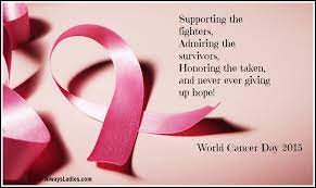 Supporting the fighters, admiring the survivors, honoring the taken, and never, ever giving up hope. Fight On Always Ladies