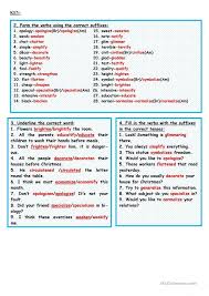 Suffixes Of Verbs Teaching Suffixes Verb Suffix