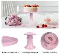 Round Cake Stand 11" Melamine Cake Display Stand Dessert Cupcake Display  Tray for Graduation,Wedding,Birthday,Party,Baby ...