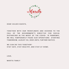 If you require any further information, feel free to contact me. Marita Restaurant Please Be Guided Accordingly If You Have Any Inquiries Or Further Questions Please Don T Hesitate To Give Us A Message Here On Our Page Facebook