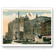 Post Office Newark Nj Vintage Newark Post Office Vintage Postcard