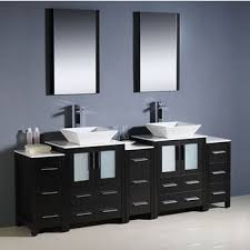 84 bathroom vanities and cabinets. Torino 84 Modern Double Sink Bathroom Vanity W Vessel Sinks Set By Fresca Kitchensource Com