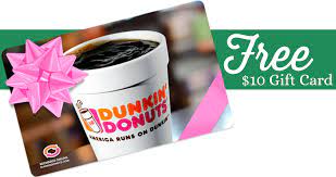 Printed cards or printable file available. Dunkin Donuts 10 Egift Card Wyb 25 In Gift Cards Southern Savers