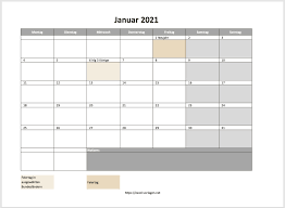 Calendar 2021 has been created in 2 different styles Excelvorlage Fur Die Jahresplanung 2021