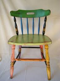 Boho Chic Hand Painted Chair Hand Painted Chairs Painted Chair Painted Wooden Chairs