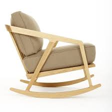 rocking upholstered chair with armrests katakana collection by dare studio design sean dare rocking chair rocking chair plans chair