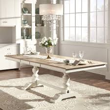 Mckay Country Antique White Pedestal Extending Dining Table By Inspire Q Classic Antique White Extendable Dining Table Dining Table Farmhouse Dining