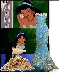 Princess Jasmine Inspired Prom Dress Disney Princess Dresses Princess Jasmine Wedding Dress Up Outfits
