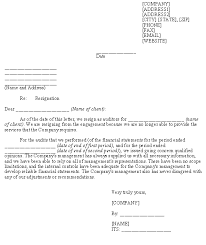 The above named registered agent resigns from serving as agent for service of process for the following entity(ies) and will send notice required by nrs 77.370 subsection 3 to the name and address stated for each. Resignation Letter From Accounting Firm To Client As Auditors For Client Template Download From Accounting And Finance Accountants