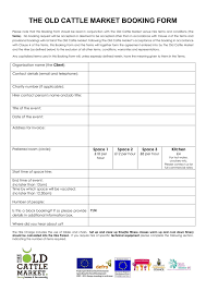 Exact ( 1 ) under the european commission's rules, companies are supposed to offer their proposed remedies no later than one month before the deadline for a final decision. The Old Cattle Market Booking Form