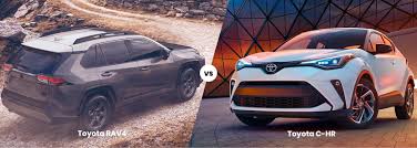 Put a spotlight on your arrival. 2021 Toyota Rav4 Vs C Hr Toyota Suv Comparisons