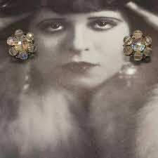 Arcansas 60s by Elizabeth Reimer Vintage Bracelet Silver Plated Glass  Watermelon Rivoli Stones Australian Stunning Costume Jewellery Jewelry