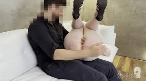 Spanking her cute ass with a belt