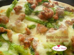 Pizza Salsiccia E Cime Di Rapa Idee Alimentari Ricette E Pizza
