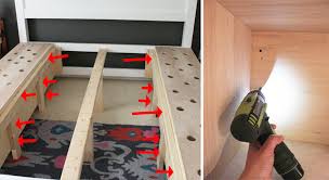 Cal king platform storage bed sawdust girl®. Farmhouse King Size Bed With Storage Pretty Handy Girl
