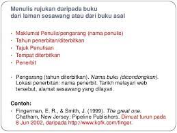 Di beberapa sumber penulisan juga seringkali terdapat nama penulis yang disertai dengan gelar. Cara Menulis Rujukan Dari Internet Mengikut Format Apa Cute766