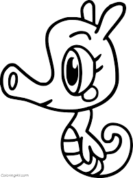 I bet you don't know most of them. Cute Baby Seahorse Coloring Page Coloringall