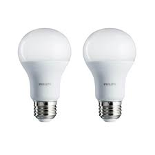 Philips 100 Watt Equivalent A19 Non Dimmable Energy Saving Led Light Bulb Daylight 5000k 2 Pack 462002 The Home Depot