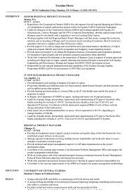 Resume format pick the right resume format for your situation. Regional Project Manager Resume Samples Velvet Jobs