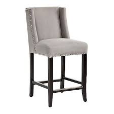 Sunpan Modern Marlin 26 Gray Linen Upholstered Counter Stool 400 Liked On Polyvore Featuring Home Furniture St Counter Stools Furniture Grey Bar Stools