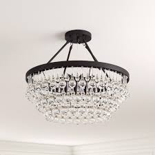Rosdorf Park Mcknight 9 Light 23 6 Chandelier Style Tiered Semi Flush Mount Reviews Wayfair