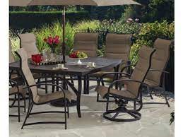 Ibiza 9 Pc Padded Sling Dining Set Fortunoff Backyard Store Outdoor Decor Flooring Sale Outdoor Furniture Sets