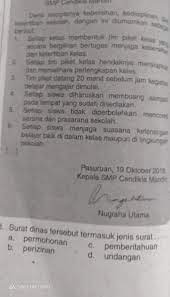 Bagaimana contoh surat dinas yang baik dan benar? Surat Dinas Tersebut Termasuk Jenis Surat Brainly Co Id