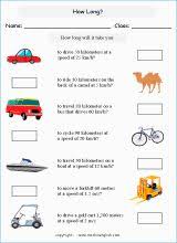 Grade 5 Or 6 Math Speed Worksheet Based On Imperial Units Of Speed And Distance Calculate The Speed Of T Math Practice Worksheets Math Curriculum Grade 6 Math