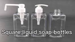 6.7oz 200ml square Opaque Black Plastic Shampoo Pump Spray Bottle