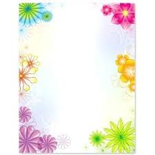 Simple Flower Chart Paper Border Designs Bedowntowndaytona Com