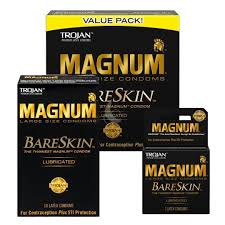 Trojan Magnum Bareskin Condoms, Latex, Lubricated, Large Size, Value Pack