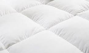 Premium Quality Luxury Hypoallergenic White Goose Down And Feather Mattress Pad Mattress Topper Baffled Bed Overf In 2020 Feather Mattress Mattress Pad Mattress Topper