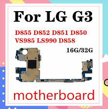 Con este método no usaremos . For Lg G3 D855 D852 D851 D850 Vs985 Ls990 D858 Motherboard With Android Os Replaced Parts Original Mainboard Full Chips Clean Mb Mobile Phone Antenna Aliexpress