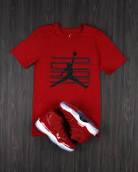 Red Black And White Jordan 11 Shirt Air Jordan 11 Win Like 96 Collectio Swag Outfits Men Sneakers Men Fashion Jordan 11 Outfit