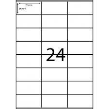 Most orders placed ship same day. Code For 24 Lables Per Page Laser Labels 33 Per Sheet L7157 White Avery 959060 Box