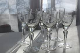 These are all in excellent condition, no chips, rims nice and smooth. Vintage Crystal Stemware Bar Glasses