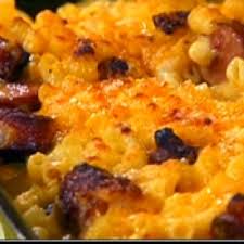 My Ballpark Mac And Cheese With Grilled Hot Dogs And A Cheese Sauce Made With Mustard Ketchup Shiner Onio Food Network Recipes Rachael Ray Recipes Recipes
