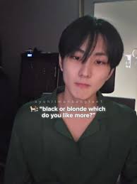 Jungwon: Black or Blonde Hair? Your Preference!