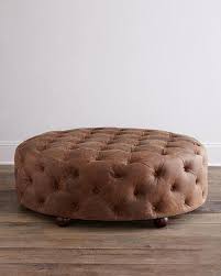 Add extra seating and storage with ottomans and benches. Maddie Brown Leather Ottoman