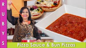 Pizza Sauce Recipe Aur Bun Pizzas In Urdu Hindi Rkk Youtube Pizza Sauce Pizza Sauce Recipe Pizza Sauce Homemade